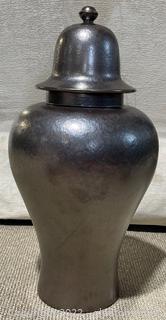 Handcrafted Glazed Ceramic Urn 